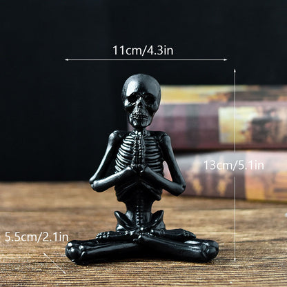 Funny Yoga Skull Skeleton Halloween Desktop Decoration - A Trust Market