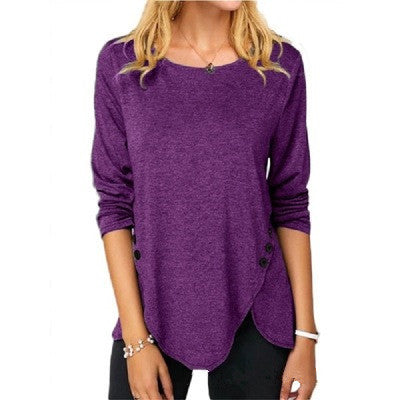 Beautiful Long Sleeve Round Neck T-shirt