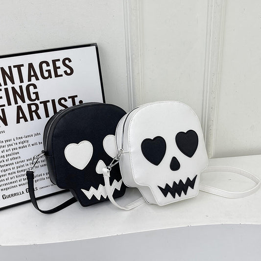 Cute Halloween Skull Cross Body Bag With Love Eyes - A Trust Market