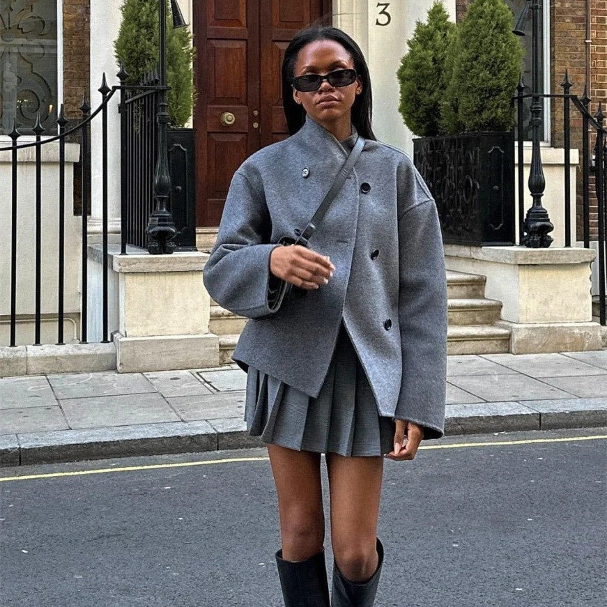 Fantastic Casual Short Double Breasted British Coat