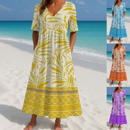 Women's Loose Fashion. Short Sleeve Dress