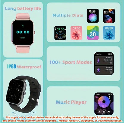 Great Square Smartwatch for Fitness Tracker And For Your Routine - A Trust Market
