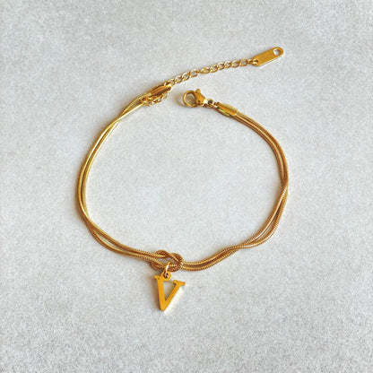 Wonderful A-Z Love Knot Bracelets For Couple
