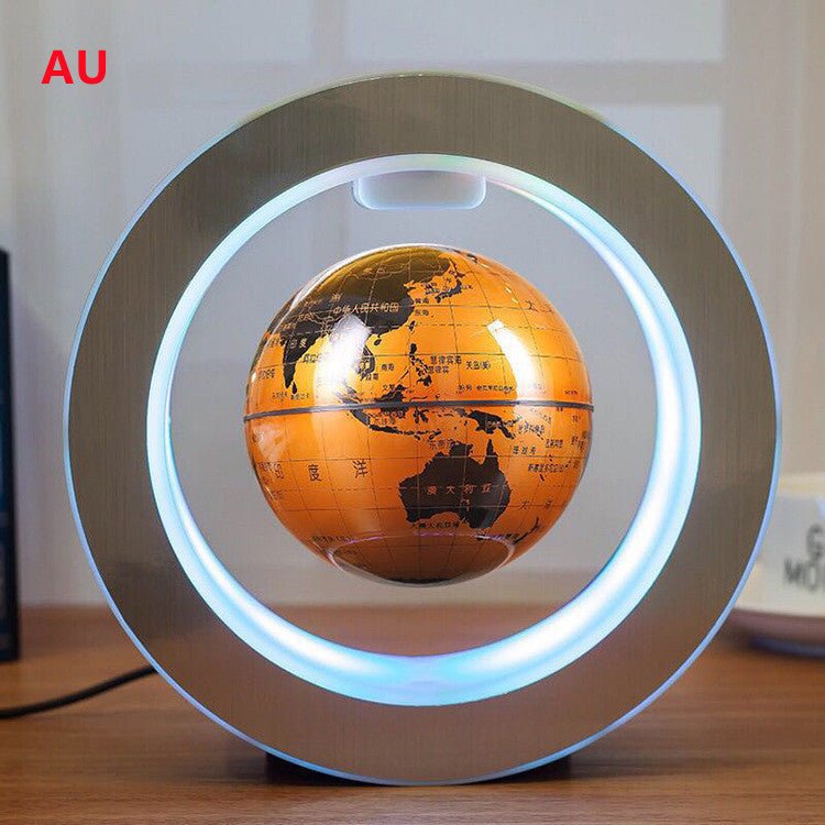 Fantastic World Map Floating Globe In Magnetic Levitation