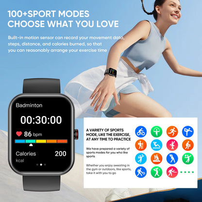 Great Big Screen A221 Smartwatch for Fitness Tracker - A Trust Market
