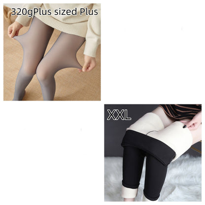 Wonderful Fleece-lined Thickened Sheer Tights Leggings