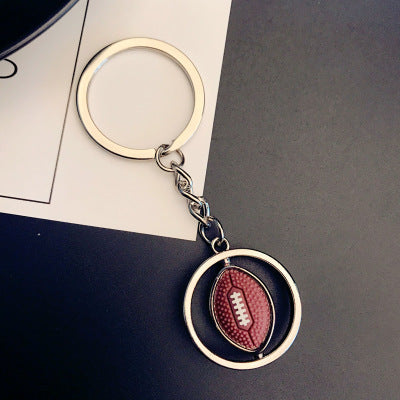 Fantastic Rotating American Football Keychain