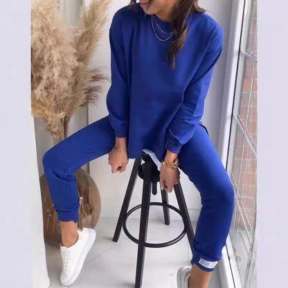 Beautiful Casual Sweatshirt And Slim-fit Trousers