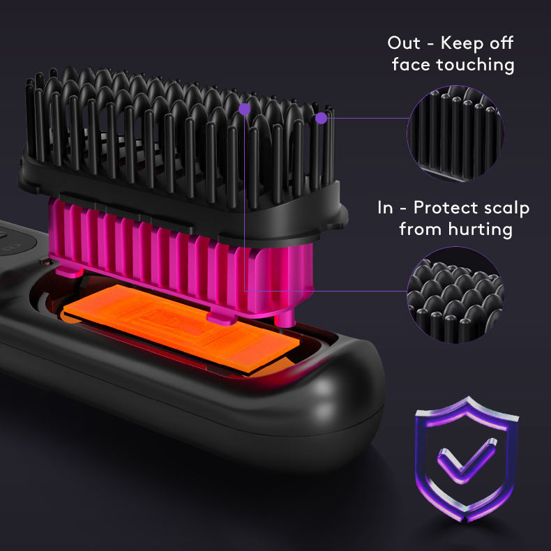 2 In 1 Portable Straight Hair Comb & Brush Hair - A Trust Market