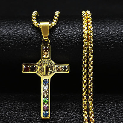 St. Benedict Pendant And Necklace