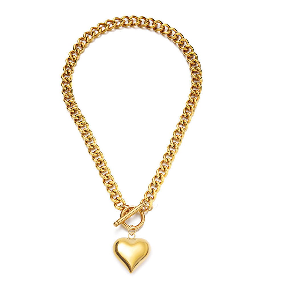 Beautiful Stainless Steel Heart Pendant 📿
