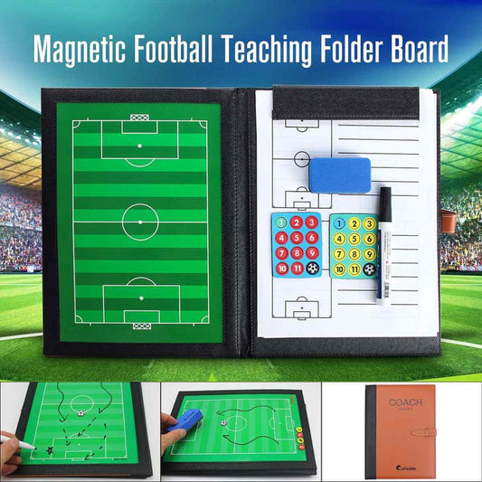 Soccer Tactical Board With Magnetic and Leather Cover - A Trust Market