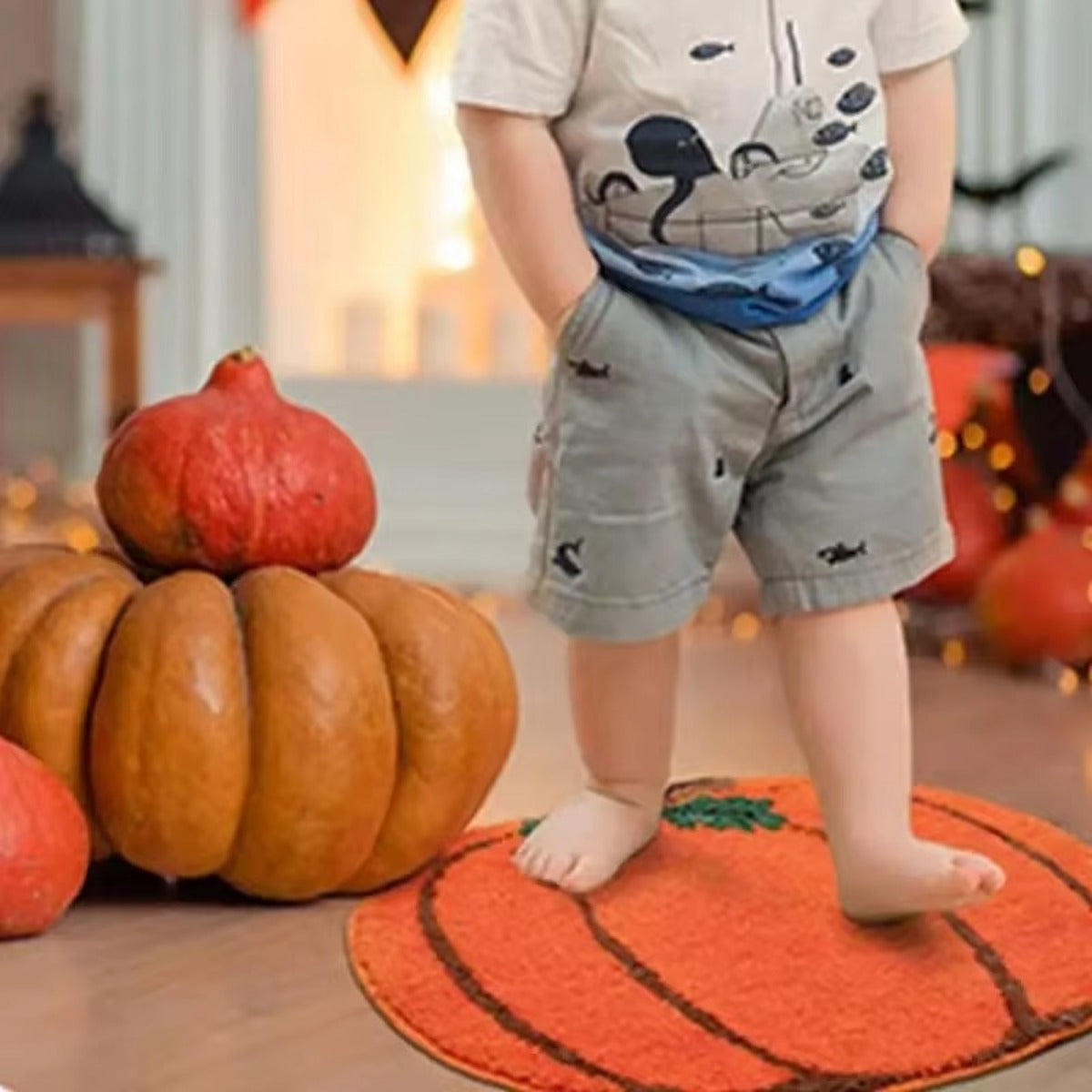 Halloween Pumpkin Non-Slip Rug - A Trust Market