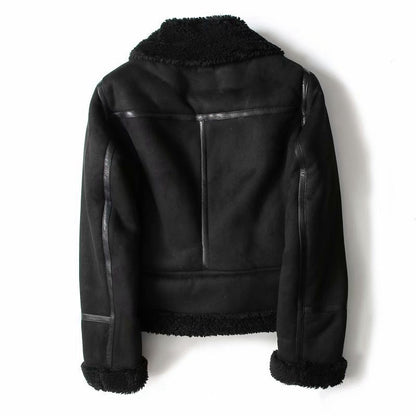 Wonderful Winter Lapel Jacket Suede For Women