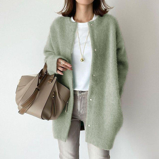 Fantastic Round Neck Jacket for Autumn And Winter