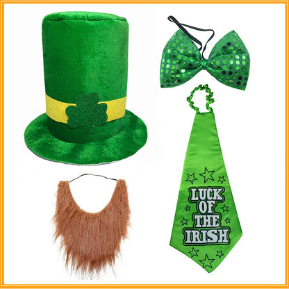 St. Patrick's Day Green Hat With Beard ☘️