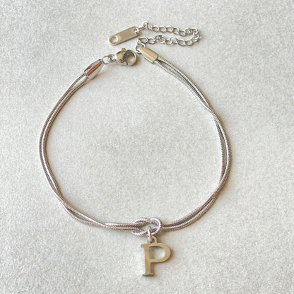 Wonderful A-Z Love Knot Bracelets For Couple