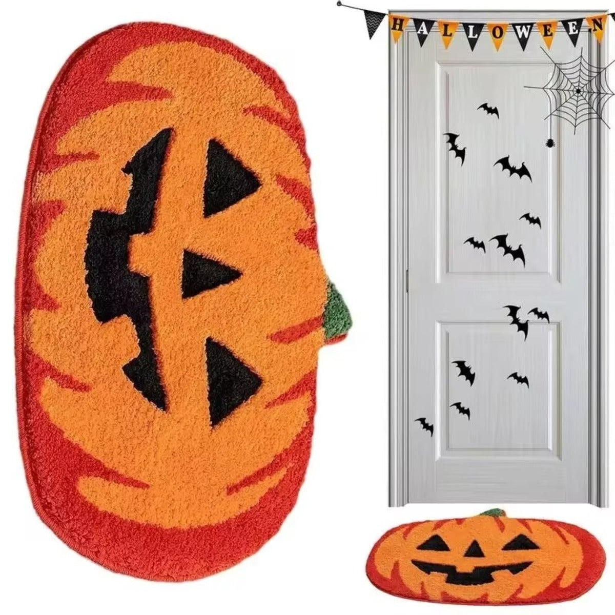 Halloween Pumpkin Non-Slip Rug - A Trust Market