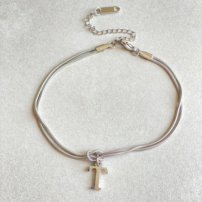 Wonderful A-Z Love Knot Bracelets For Couple