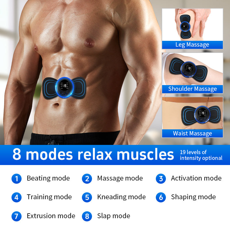 Mini Massage Patch For Cervical and Shoulder With 8 Modes 💆🏻‍♂️