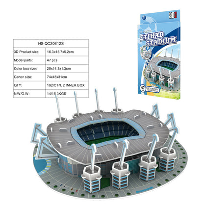 Fantastic 3D Puzzle Soccer/Football Field Model