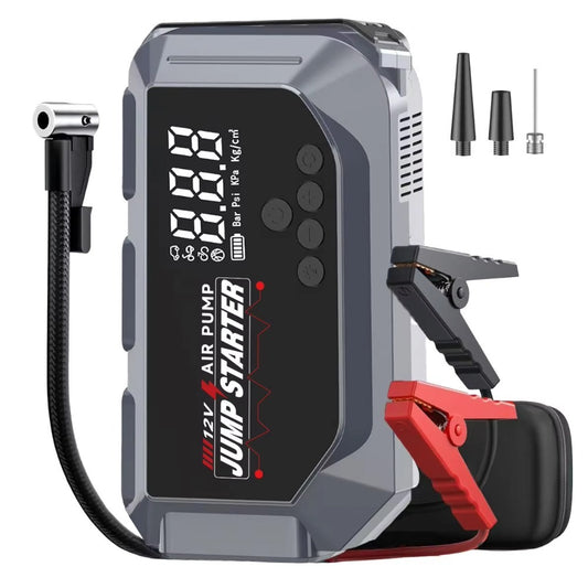 Amazing Car Battery Starter With Air Compressor 150PSI And Digital Screen