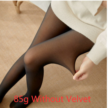 Wonderful Fleece-lined Thickened Sheer Tights Leggings