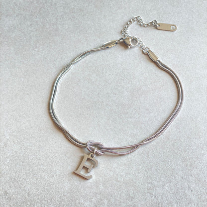 Wonderful A-Z Love Knot Bracelets For Couple