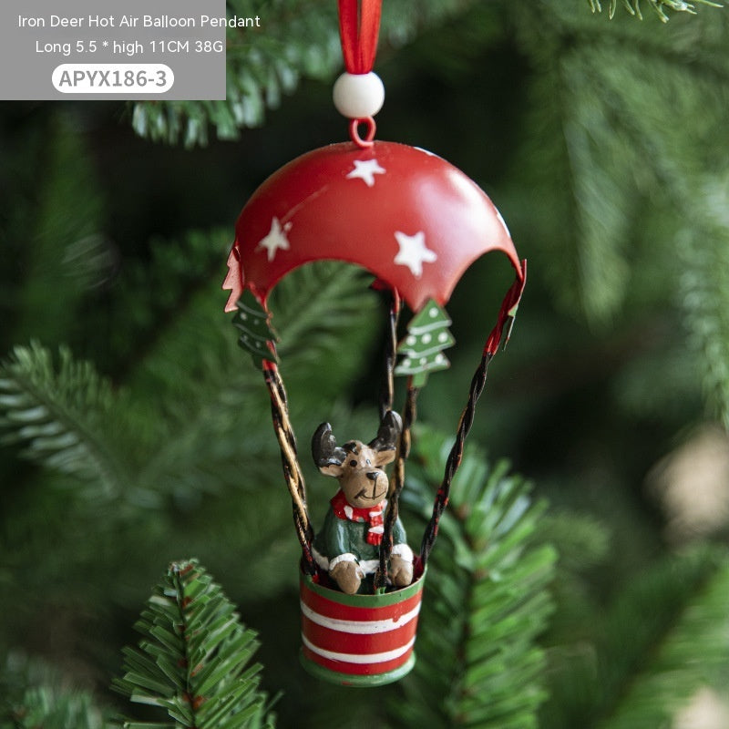 Nordic Christmas Tree Hangings Balloon And Parachute Pendant