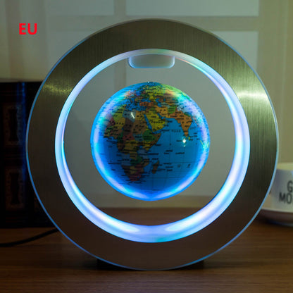 Fantastic World Map Floating Globe In Magnetic Levitation