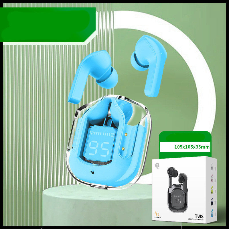 New Mini Transparent Wireless Bluetooth Headset With Digital Display