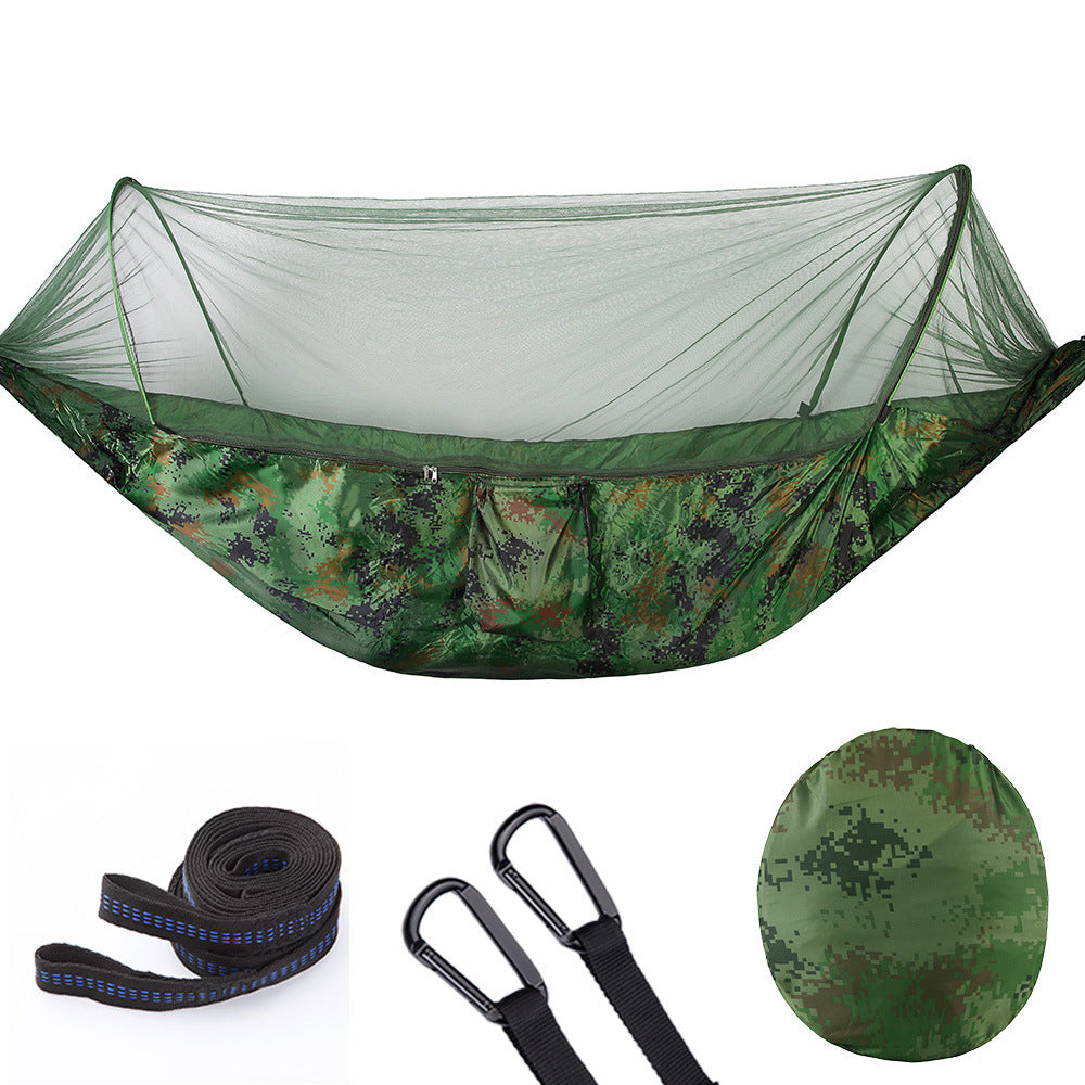 Fully Automatic Quick Opening Hammock With Mosquito Net - A Trust Market