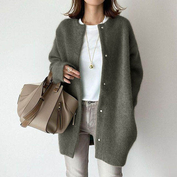 Fantastic Round Neck Jacket for Autumn And Winter