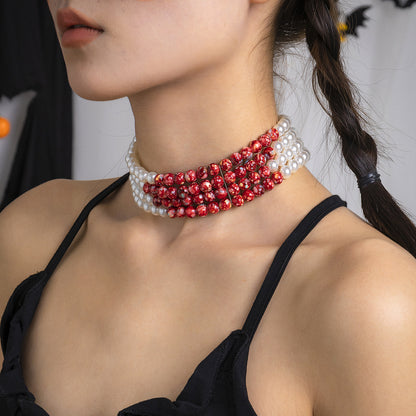 Fashion Gothic Pearl Necklace