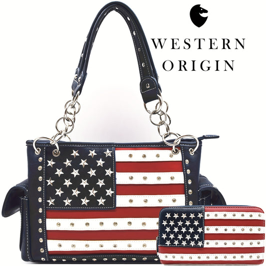 Fantastic American Flag Purse For Women 👝