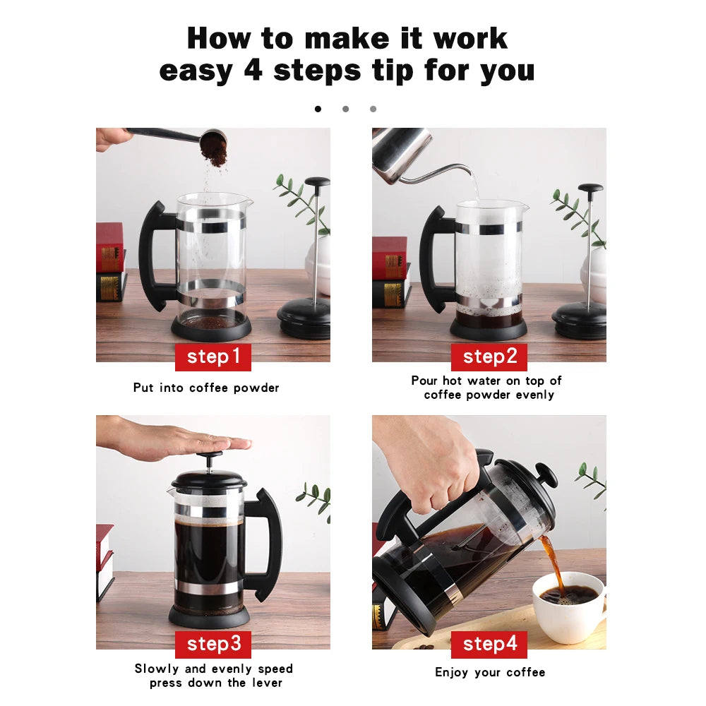 Stainless Steel French Press Coffee To Activate Your Brain