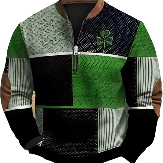 Great Sweatshirt With Zipper For Men ☘️