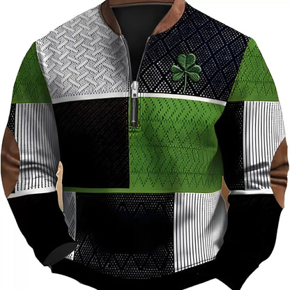 Great Sweatshirt With Zipper For Men ☘️