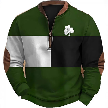 Great Sweatshirt With Zipper For Men ☘️