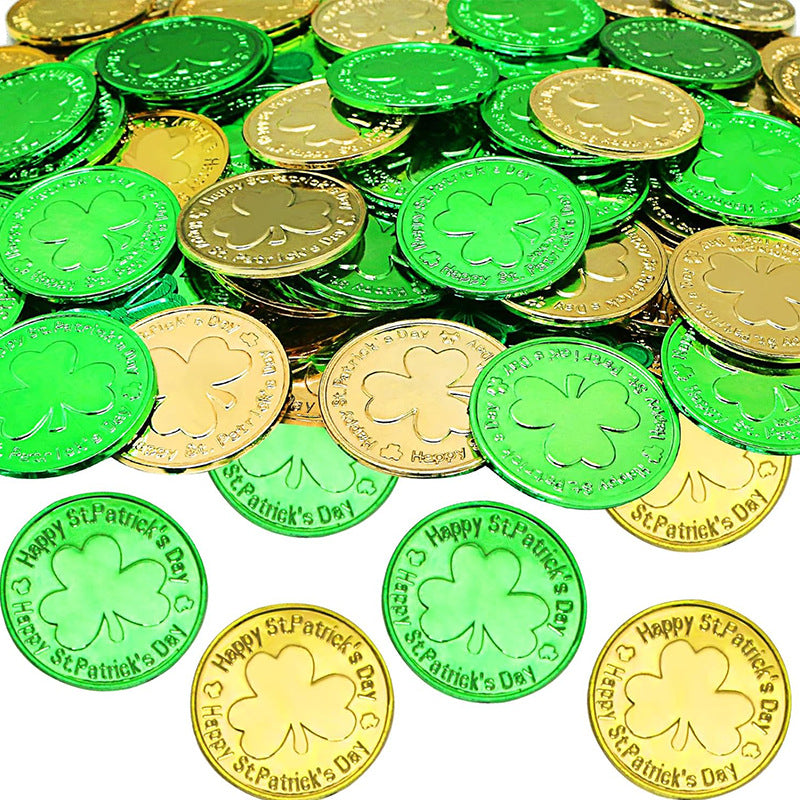 St. Patrick's Day. Lucky Coins Decoration ☘️🪙