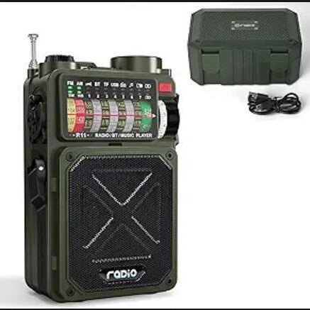 Indispensable Emergency Radio With Crank To Power Generation and Solar Charging 📻