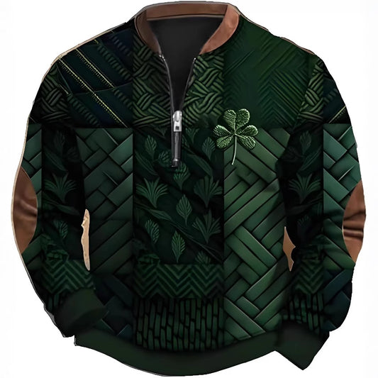 Great Sweatshirt With Zipper For Men ☘️