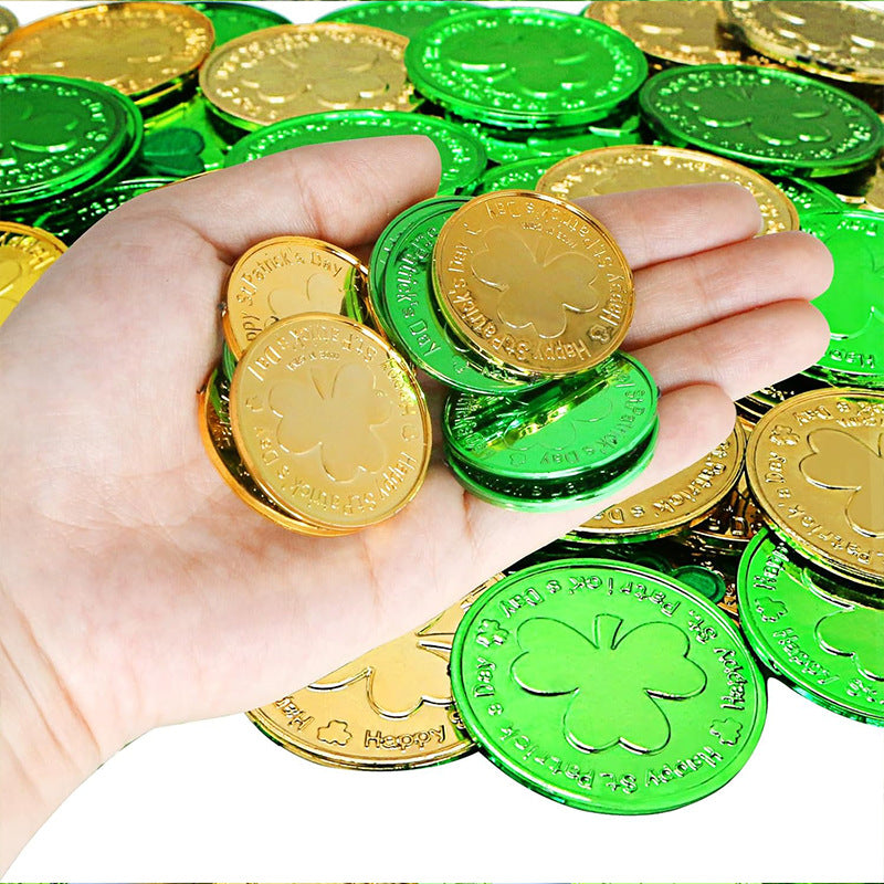 St. Patrick's Day. Lucky Coins Decoration ☘️🪙