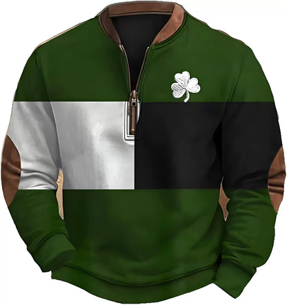 Great Sweatshirt With Zipper For Men ☘️
