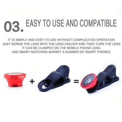 Fantastic 3 in 1 Fisheye Lens With iPhone Clip