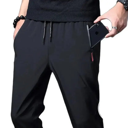 Casual Pants Straight And Slim Fit With Elastic Waist