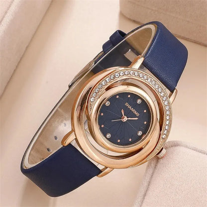 Wonderful Luxury Watch, Ring, Necklace And Earring Rhinestone Set For Wonderful Women (Salve 🚨)
