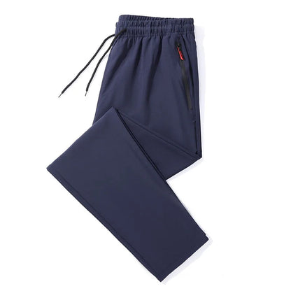 Casual Pants Straight And Slim Fit With Elastic Waist