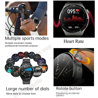 Great Smartwatch 4 Pro With Bluetooth Phone Call and GPS