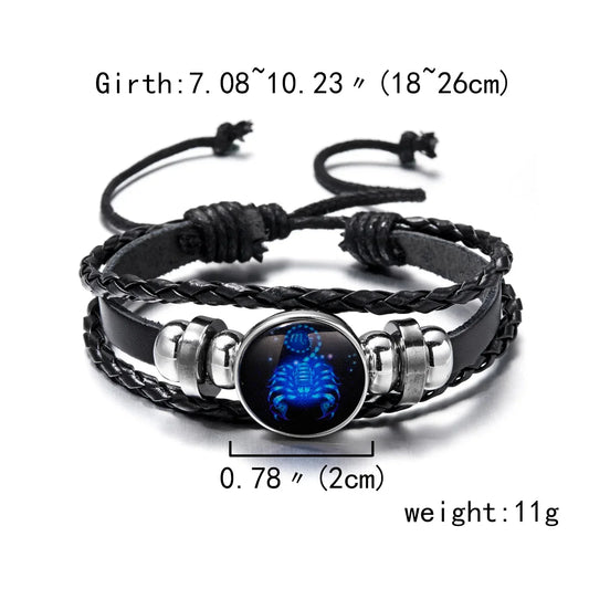 Spiritlet Bracelet With 12 Constellation Zodiac Sign